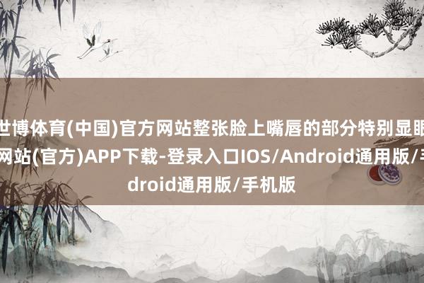 世博体育(中国)官方网站整张脸上嘴唇的部分特别显眼-万博网站(官方)APP下载-登录入口IOS/Android通用版/手机版