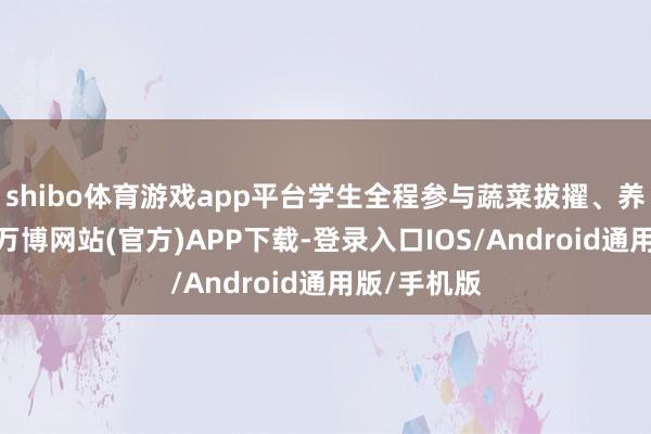 shibo体育游戏app平台学生全程参与蔬菜拔擢、养护与采摘-万博网站(官方)APP下载-登录入口IOS/Android通用版/手机版