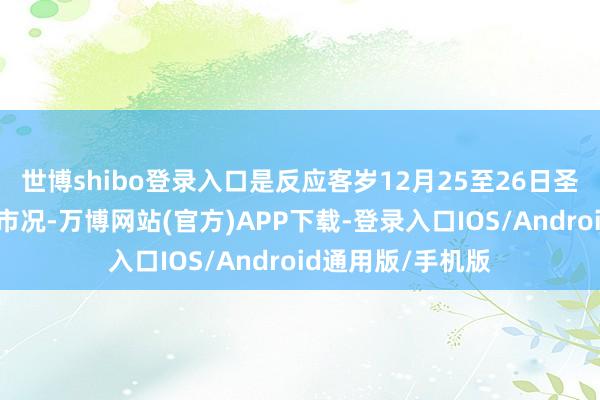 世博shibo登录入口是反应客岁12月25至26日圣诞节长假当周的市况-万博网站(官方)APP下载-登录入口IOS/Android通用版/手机版