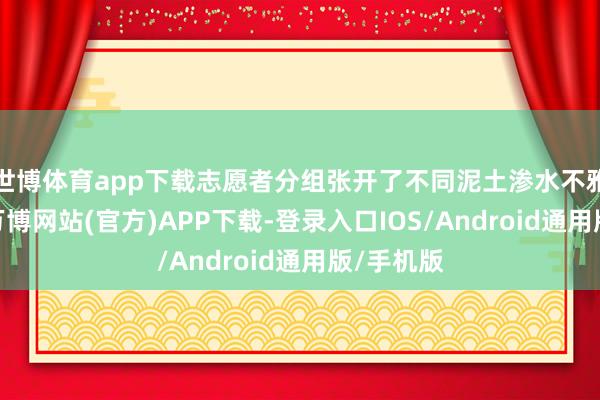 世博体育app下载志愿者分组张开了不同泥土渗水不雅察实验-万博网站(官方)APP下载-登录入口IOS/Android通用版/手机版