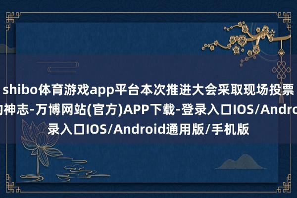 shibo体育游戏app平台本次推进大会采取现场投票和蚁集投票联结的神志-万博网站(官方)APP下载-登录入口IOS/Android通用版/手机版